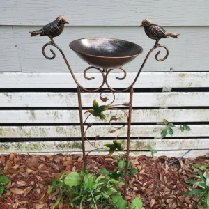 Antique Iron Bird Decor Garden Trellis