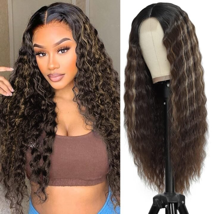 Synthetic Long Curly Wig With Deep Wave Texture For Women - Regular - Image 2